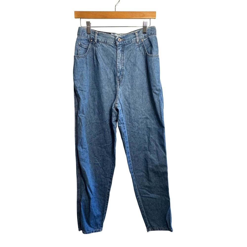 Vintage Levis 900 Series 90s Mom Jeans High Waisted Pleated Tapered Medium Wash